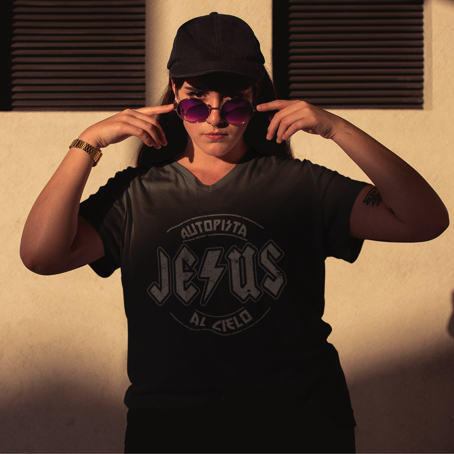 Unisex Spanish Highway to Heaven Graphic Tee | Autopista al Cielo Camiseta Christiana Espanol