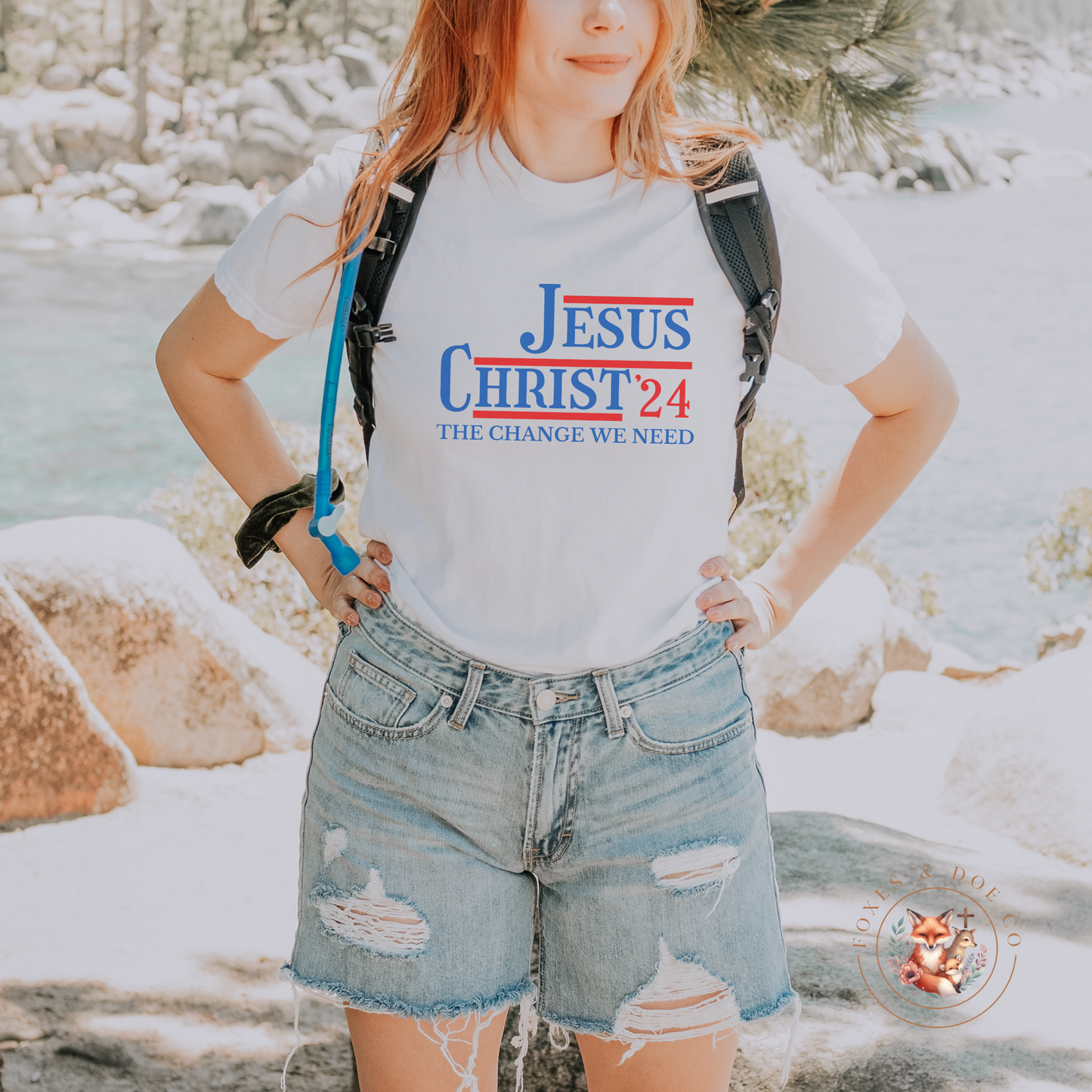 Jesus Christ '24– The Change We Need Christian Campaign Tee