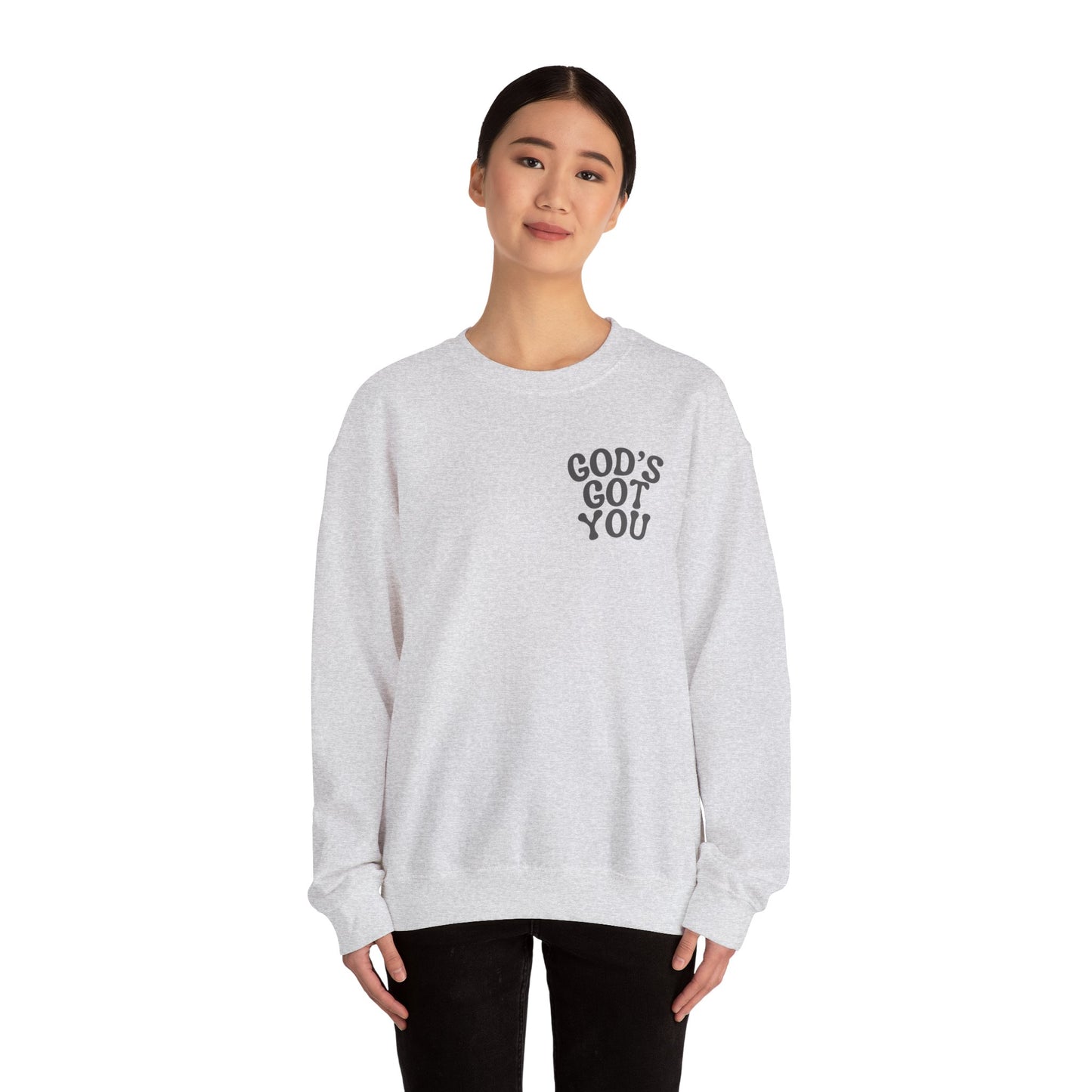 God's Got you Bible Verse Deuteronomy 31:8 Sweatshirt