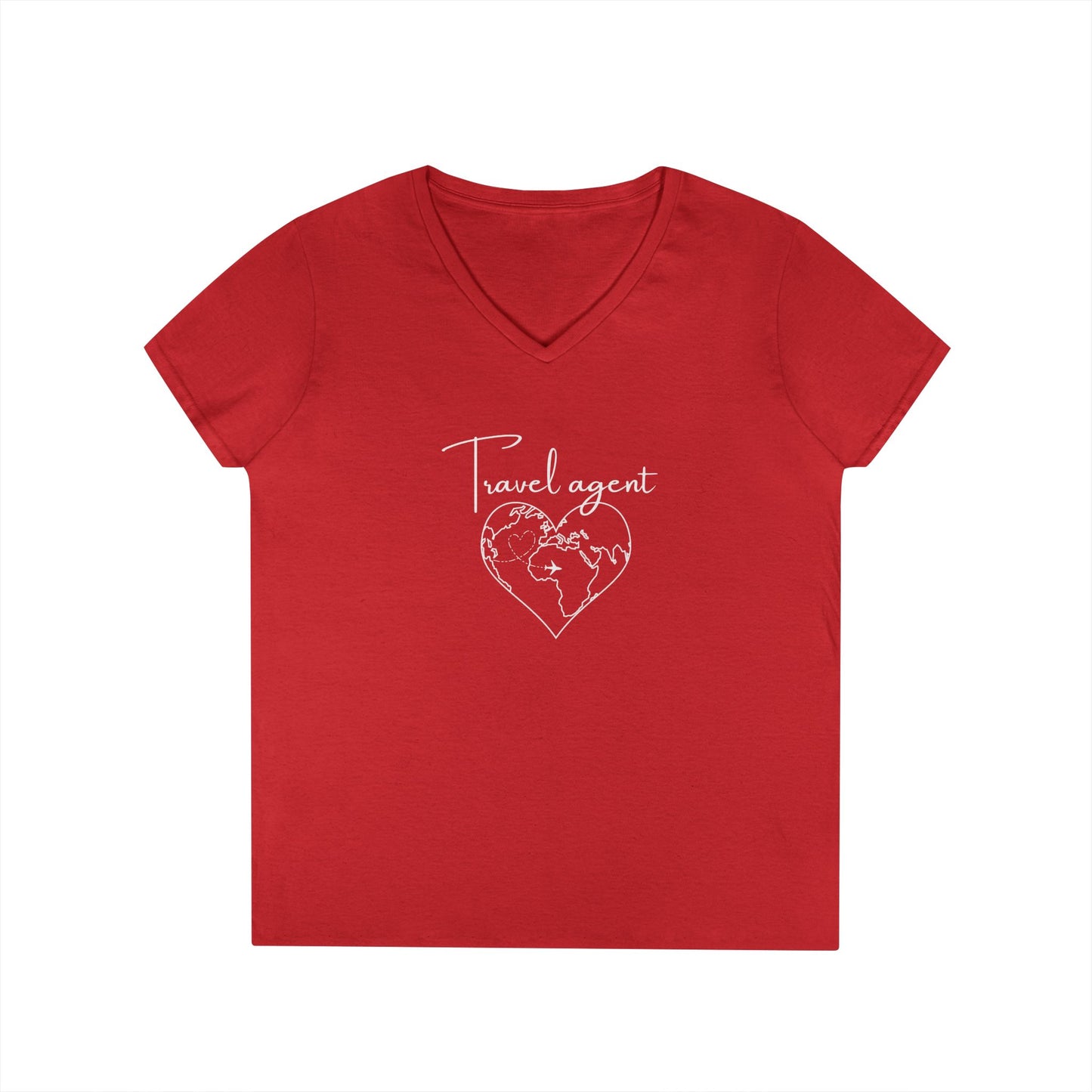 Travel Agent V-Neck T-Shirt - Dream Destination Designer
