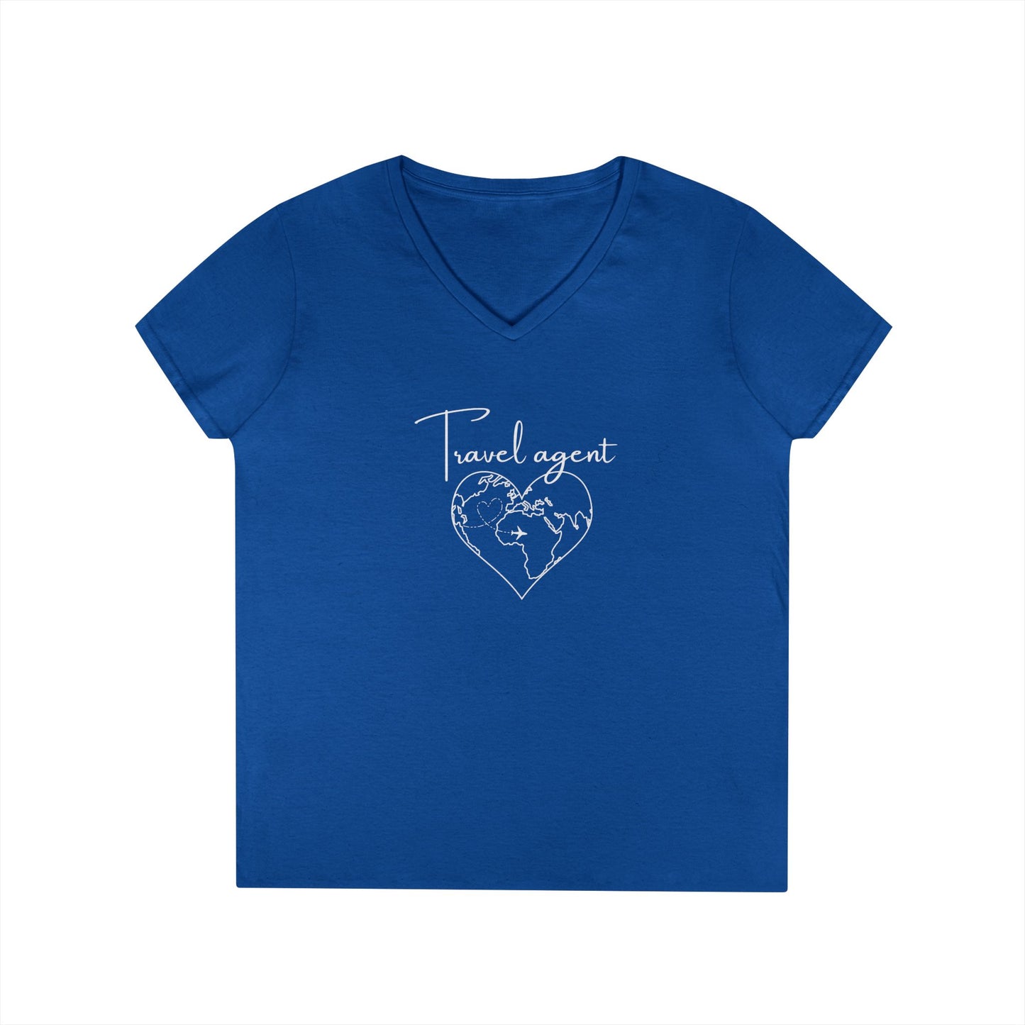 Travel Agent V-Neck T-Shirt - Dream Destination Designer
