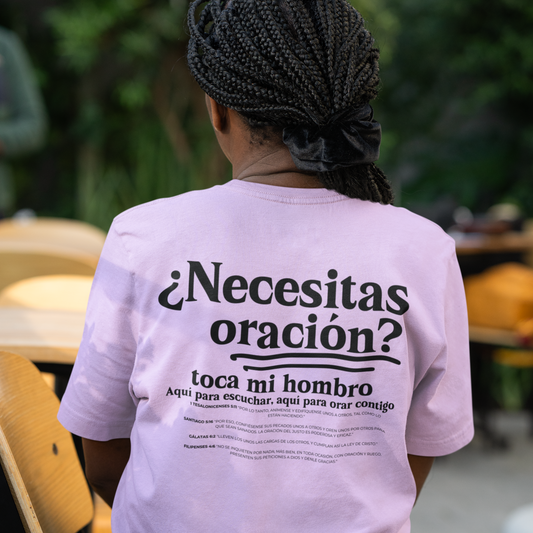 Spanish Inspirational Need Prayer? Tab My Shoulder Camiseta Si Necesitas Oracion? Toca Mi Hombro