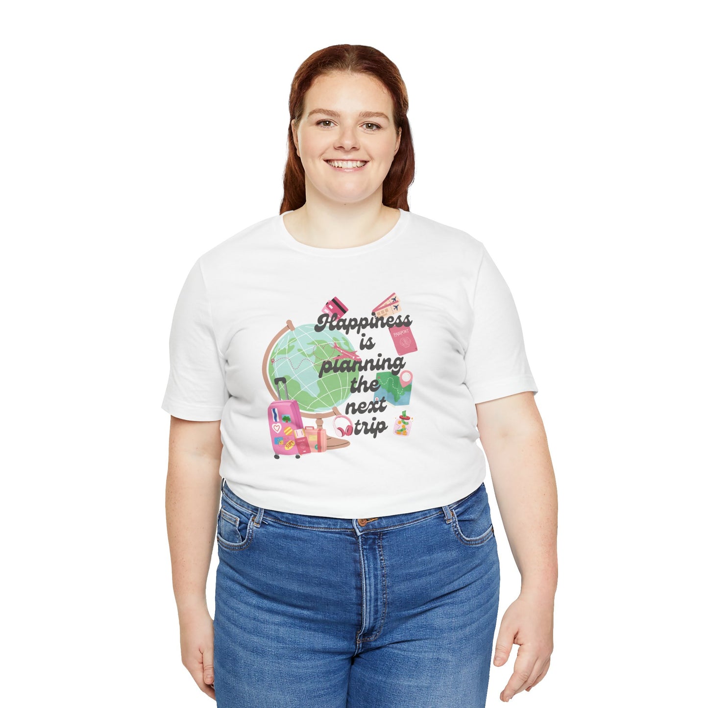 Happiness is Planning the Next Trip Women's Crewneck Tee