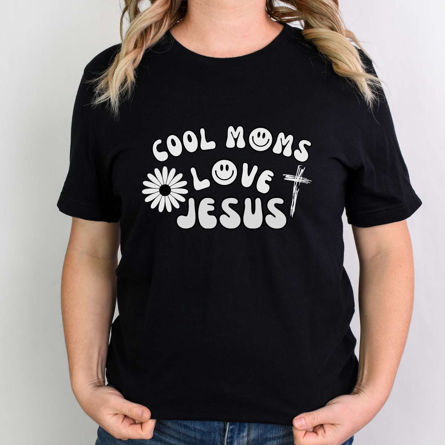 Cool Moms Love Jesus Groovy Shirt