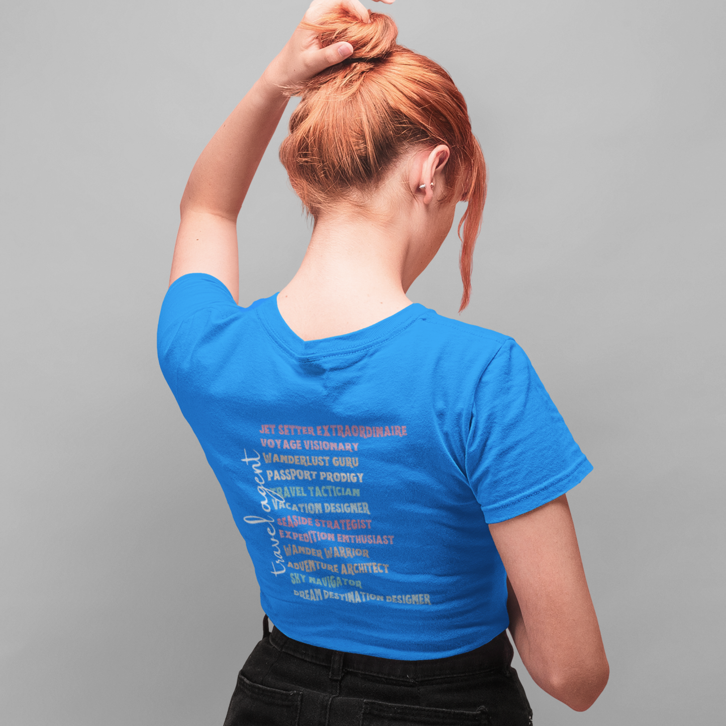 Travel Agent V-Neck T-Shirt - Dream Destination Designer