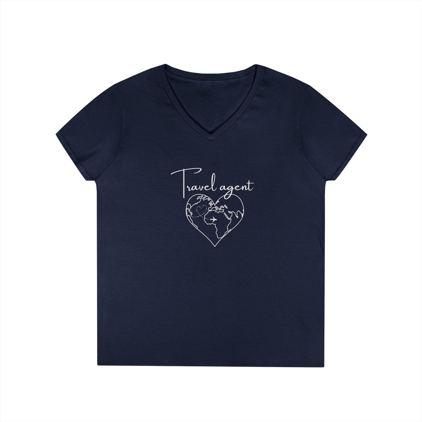 Travel Agent V-Neck T-Shirt - Dream Destination Designer