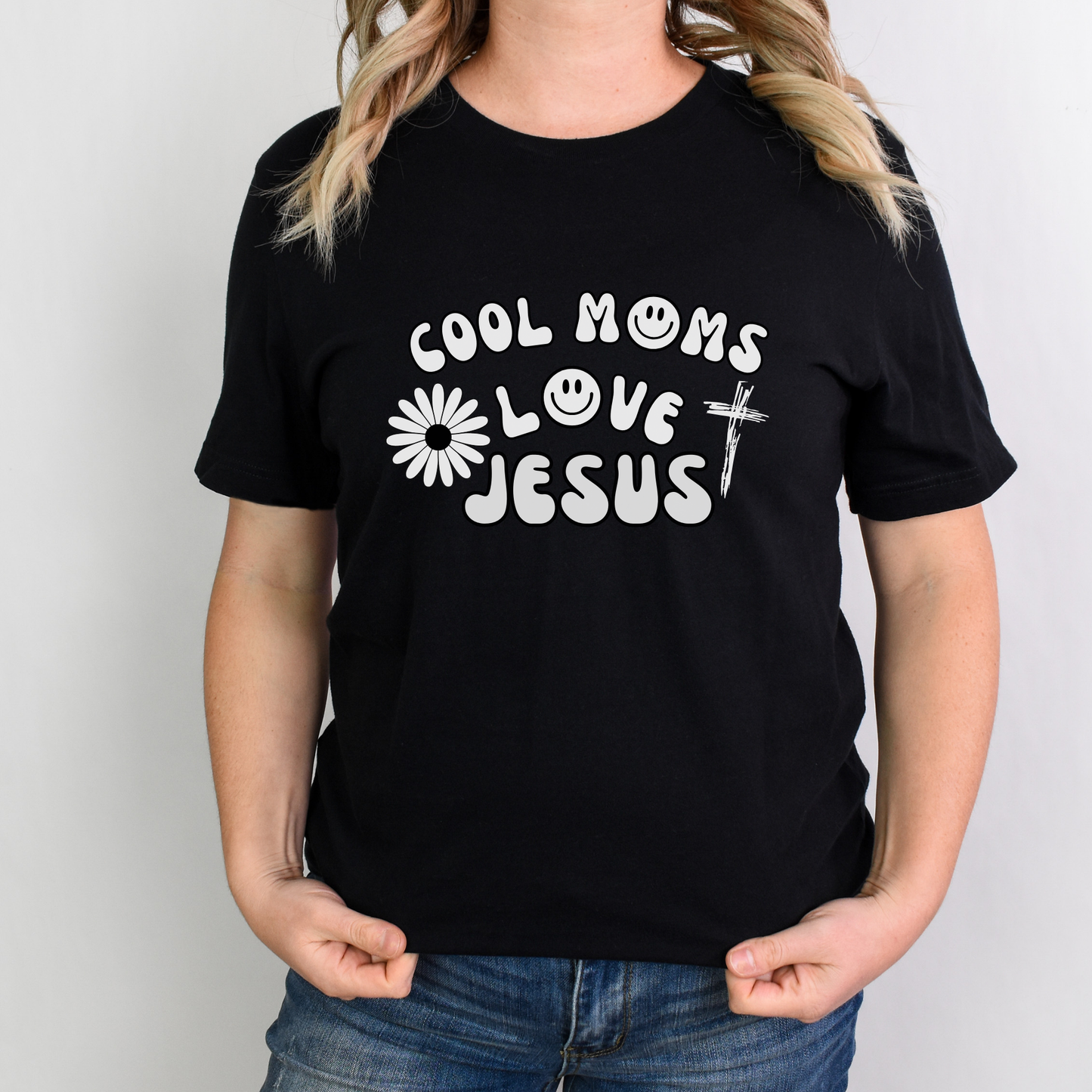 Cool Moms Love Jesus Groovy Shirt