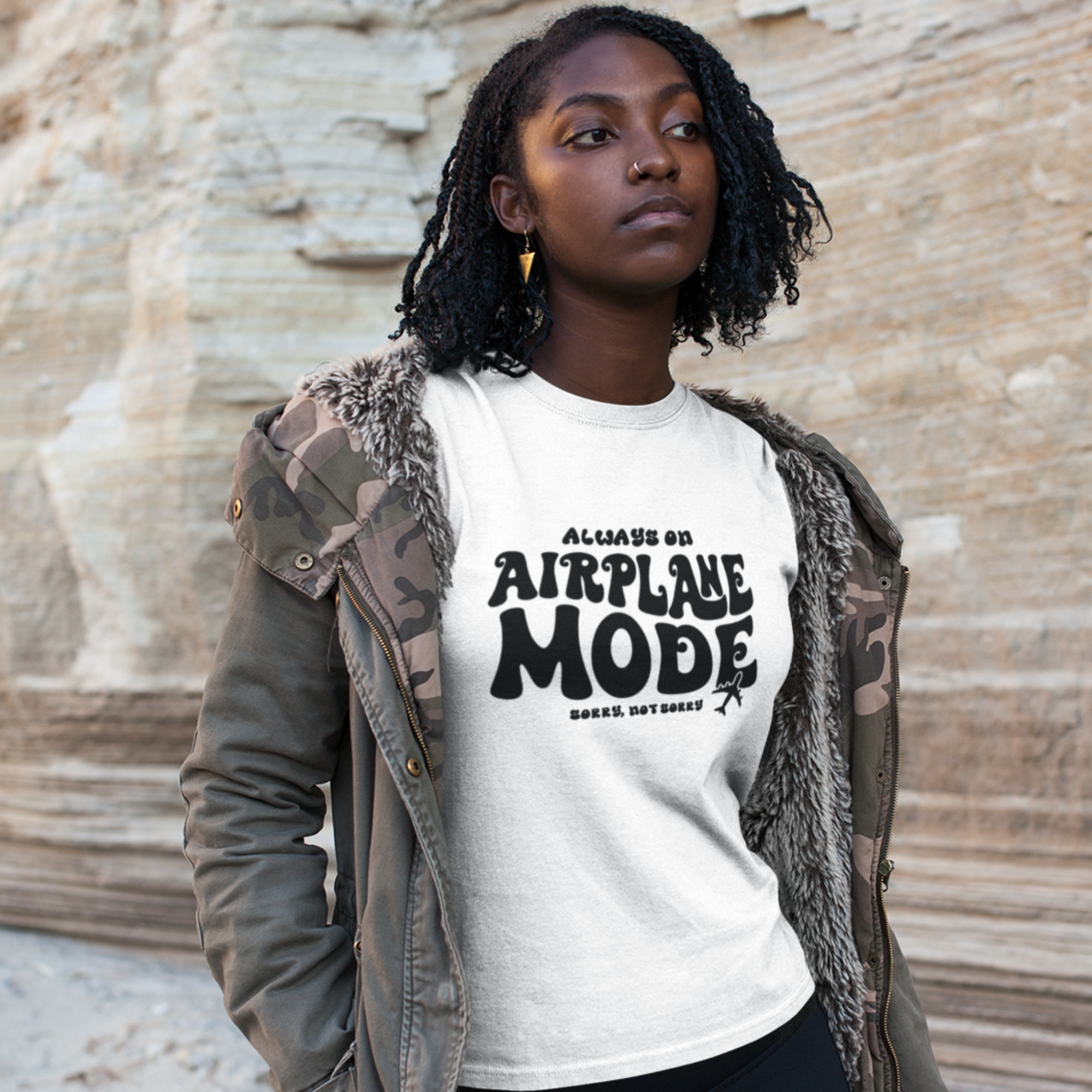 Always on Airplane Mode- Sorry Not Sorry Unisex Tee