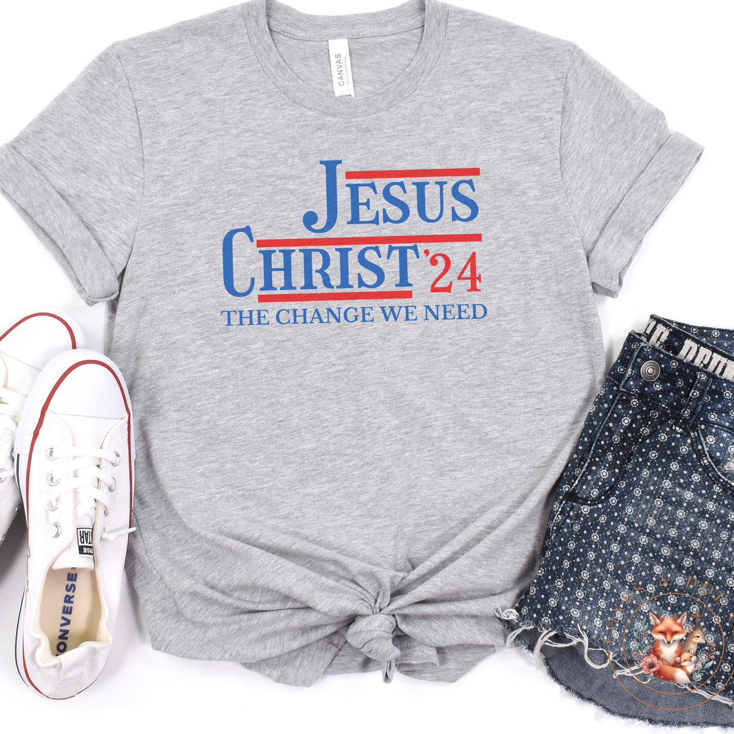 Jesus Christ '24– The Change We Need Christian Campaign Tee