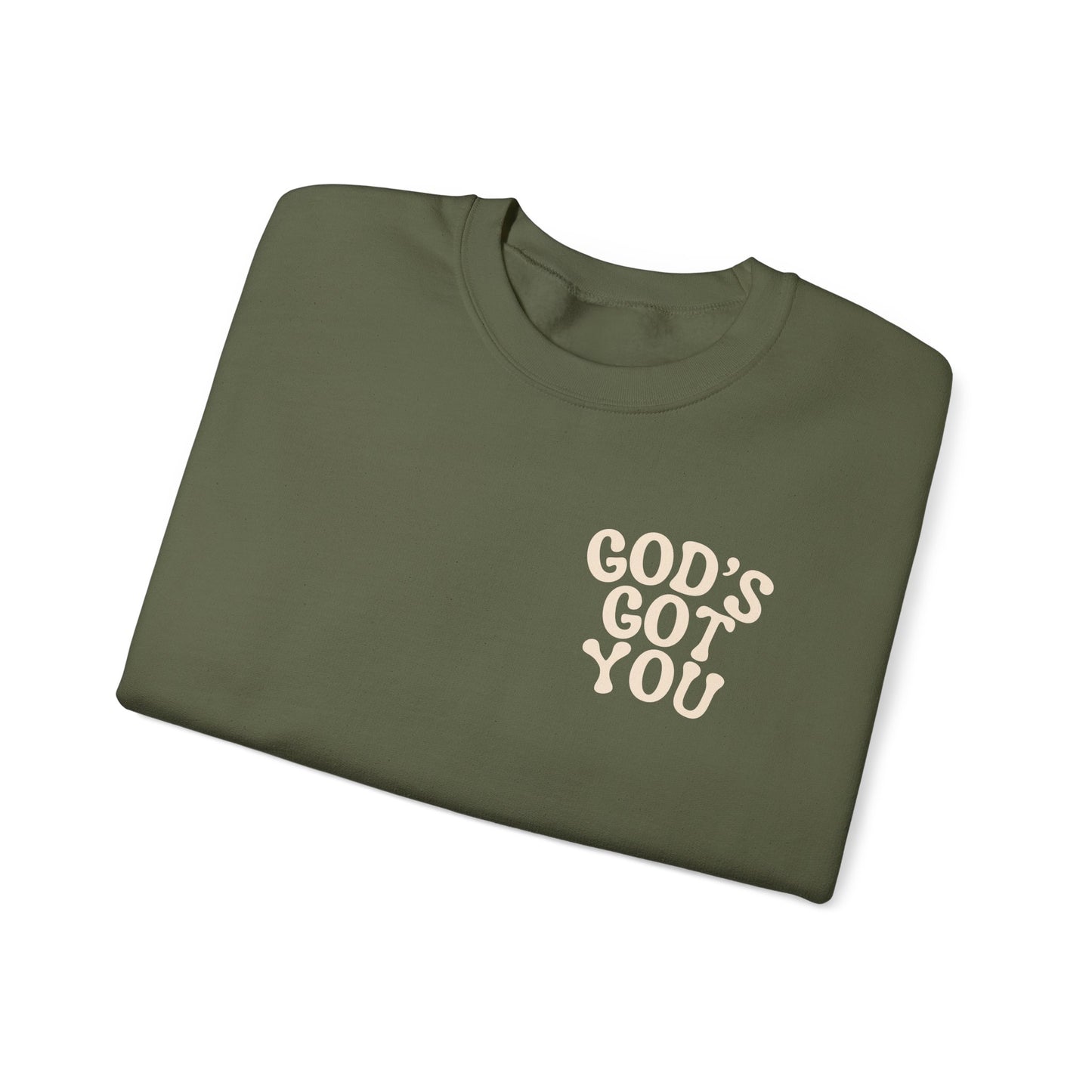 God's Got you Bible Verse Deuteronomy 31:8 Sweatshirt