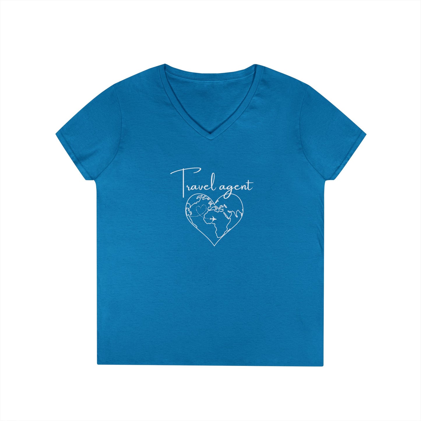 Travel Agent V-Neck T-Shirt - Dream Destination Designer
