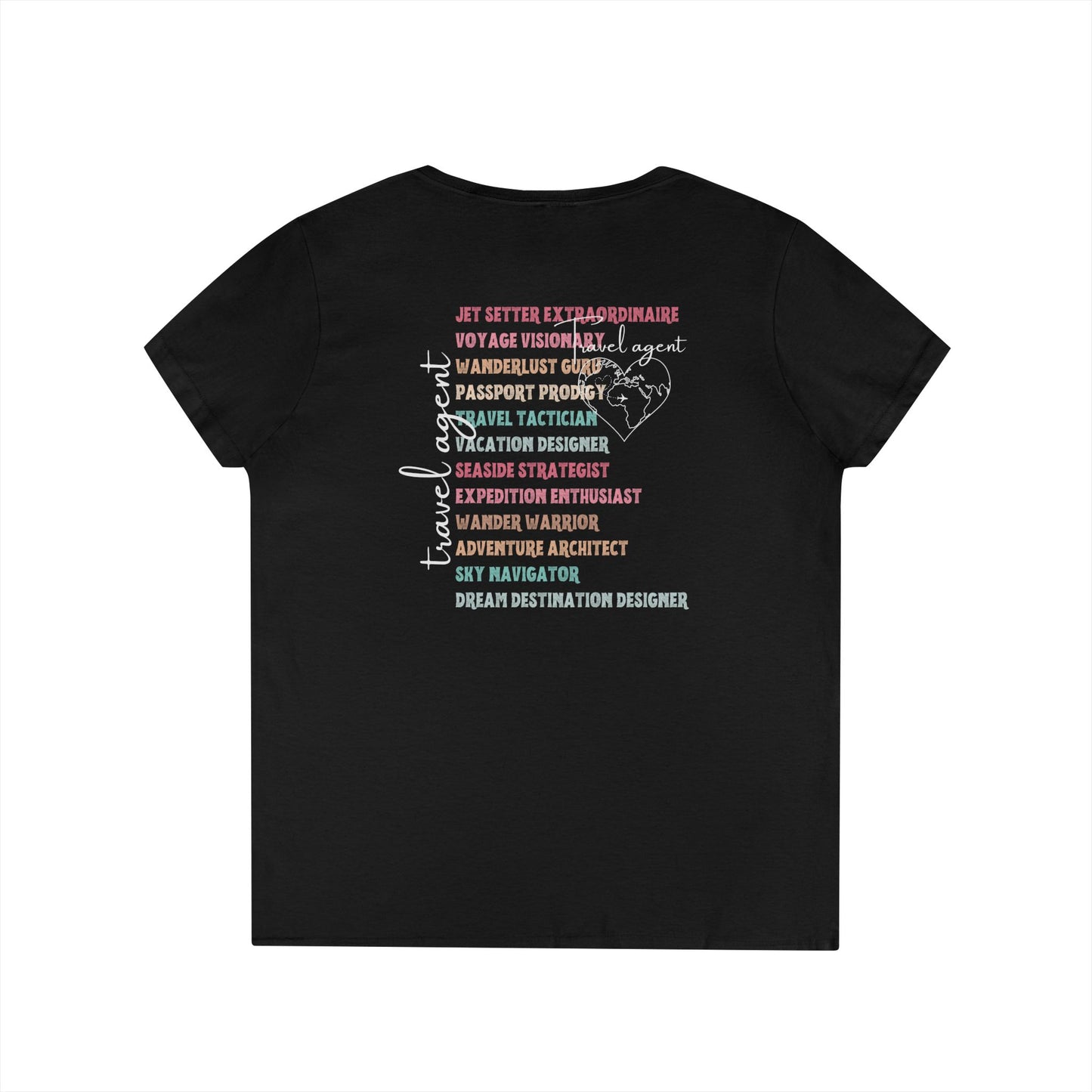 Travel Agent V-Neck T-Shirt - Dream Destination Designer