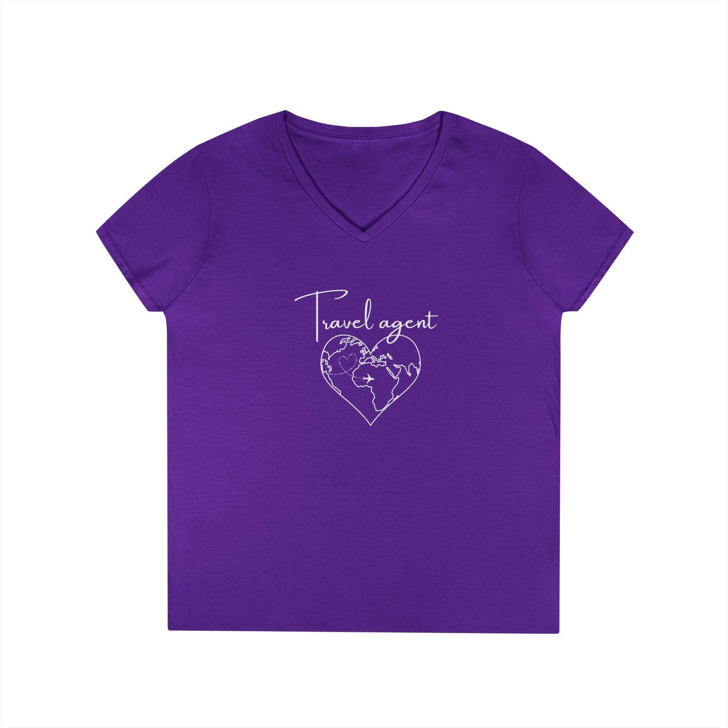 Travel Agent V-Neck T-Shirt - Dream Destination Designer